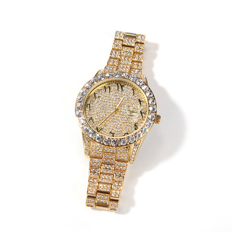 Full Diamond British Flower Body Digital Large Watch - Dazpy