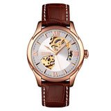 Waterproof Men's Automatic Skeleton Mechanical Watch - Dazpy