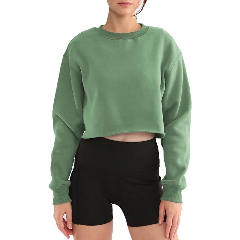 Schickes übergroßes Sweatshirt aus Baumwoll-Polyester-Mischung für Damen