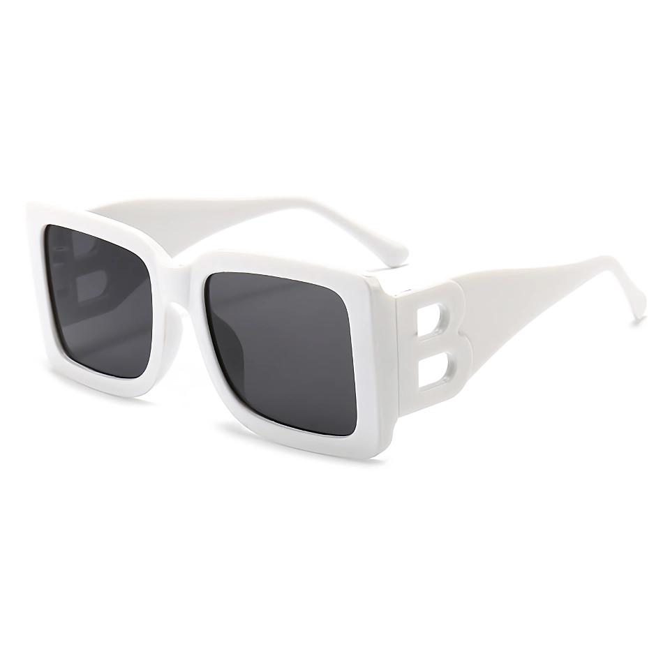 Gafas de sol de gran tamaño con montura rectangular y estilo UV400