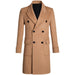 Slim Double Breasted Men's Autumn And Winter Woolen Trench Coat