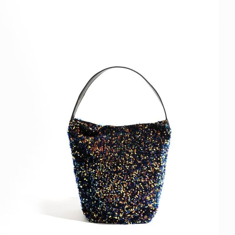 Bolso de noche Hobo con honda brillante de lujo