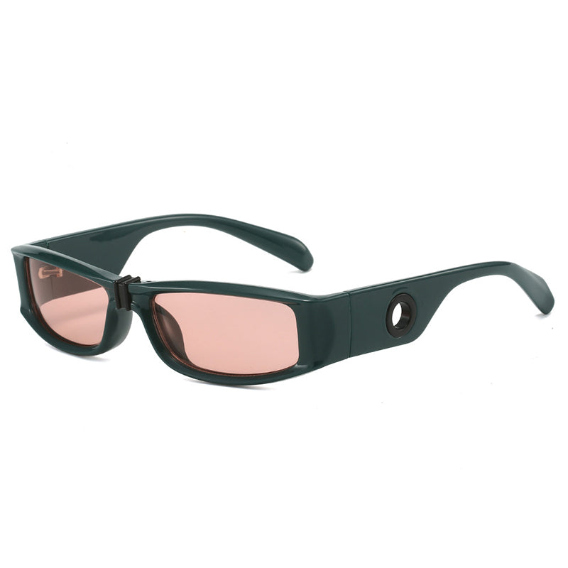 Rechteckige Retro-Sonnenbrille