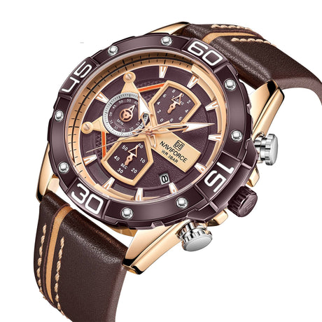 Fashion Skeleton Three-eye Personality Waterproof Watch For Men - Dazpy