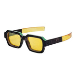 Stilvolle rechteckige Retro-Sonnenbrille