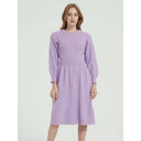 Elegant Long Sleeve Knitted Sweater Dress