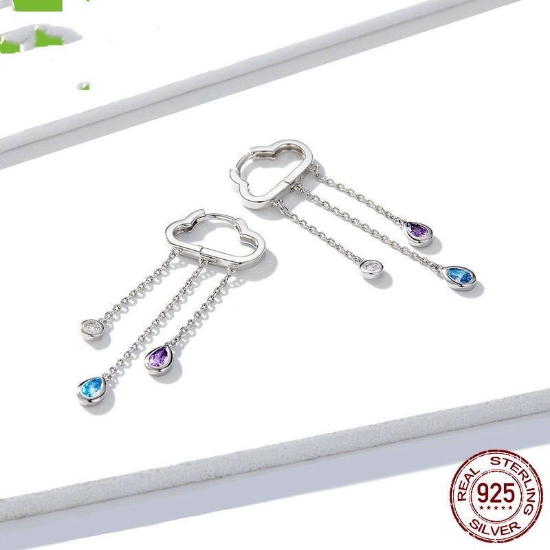 Korean Style Light Luxury Temperament Long Earrings - Dazpy