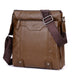 One Shoulder Men's Leather Bag Crossbody Business Briefcase - Dazpy