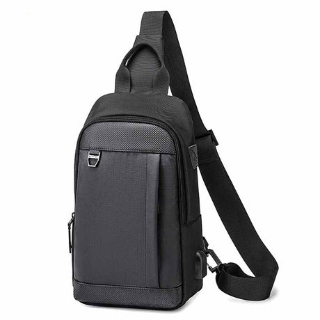 Fashion Men's Simple Polyester Messenger Bag - Dazpy