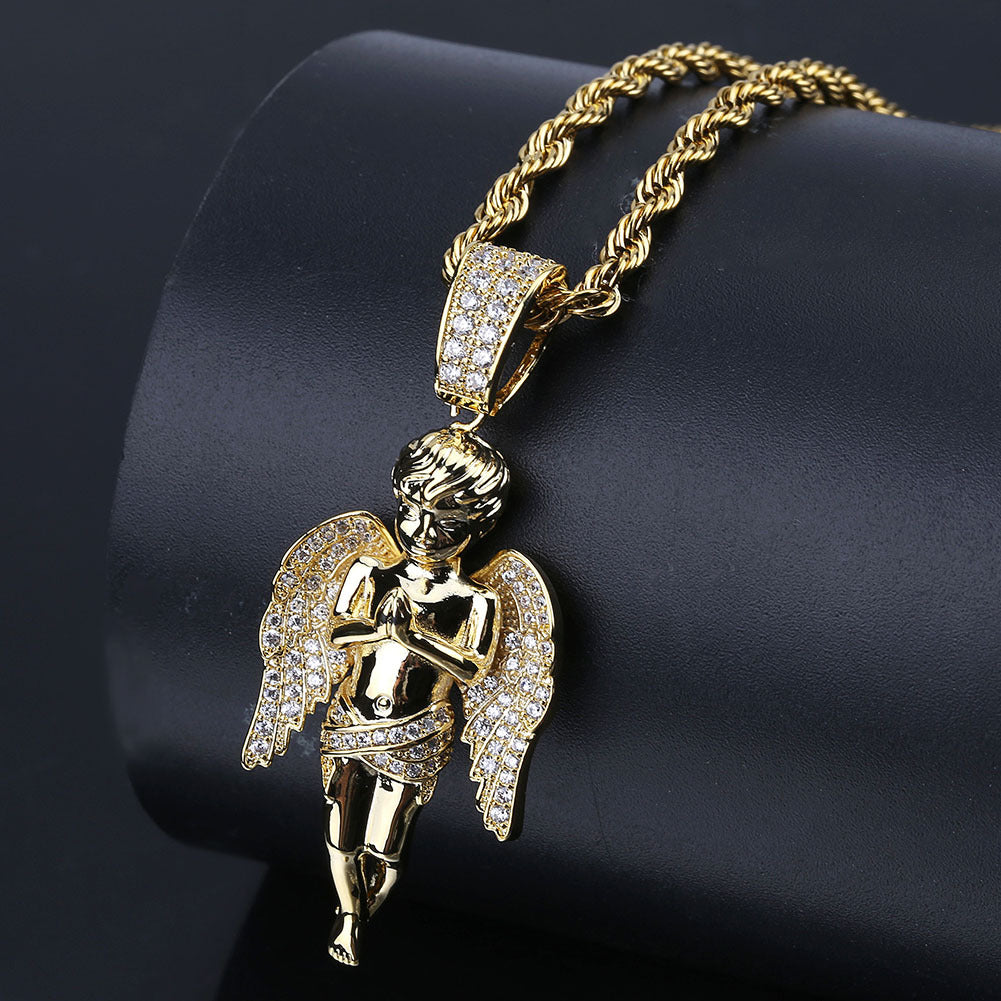 Europe And The United States Hot Selling Hands Together Angel Pendant - Dazpy