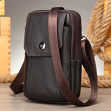 Men's Leather Casual One-shoulder Messenger Bag - Dazpy