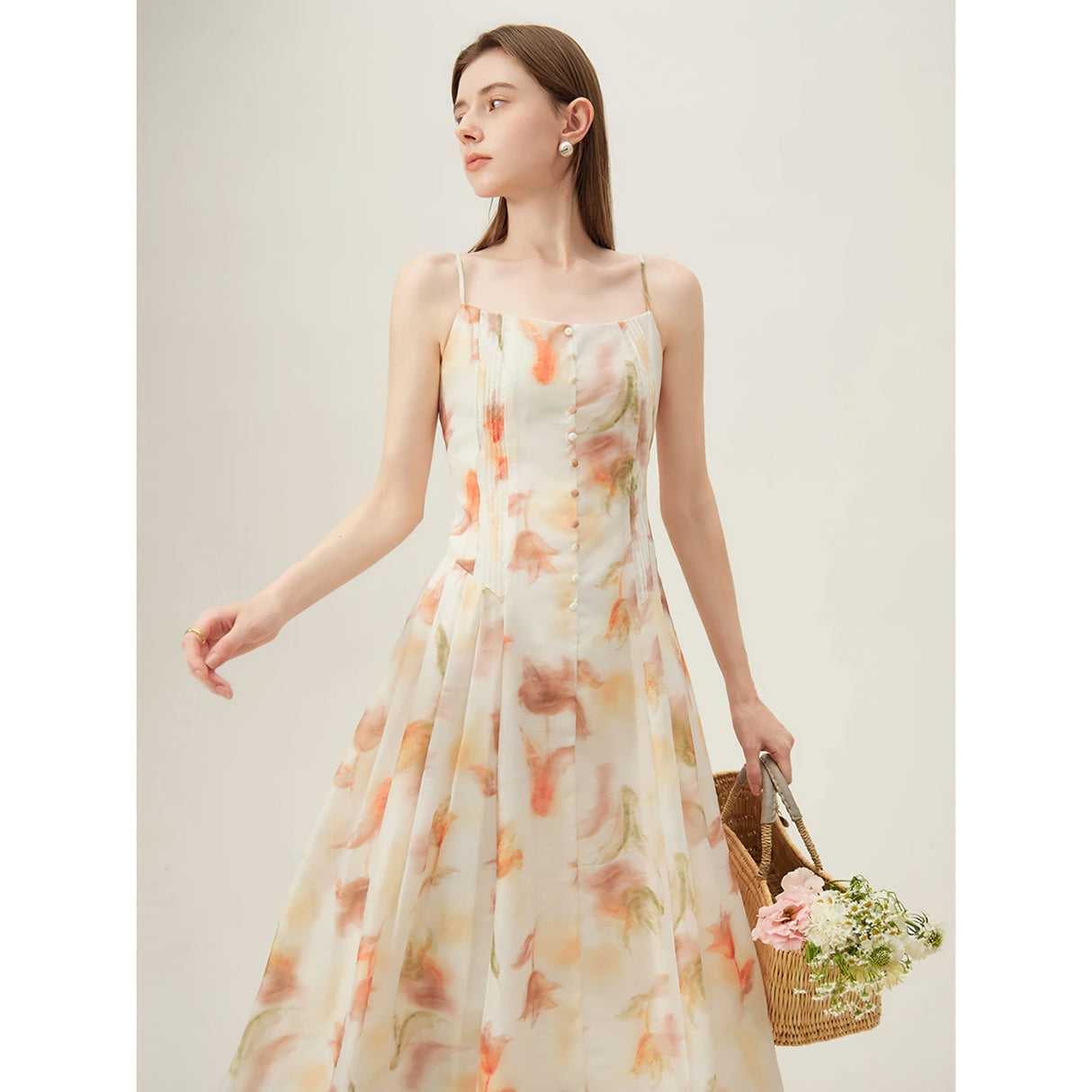 Floral Sleeveless Summer Dress