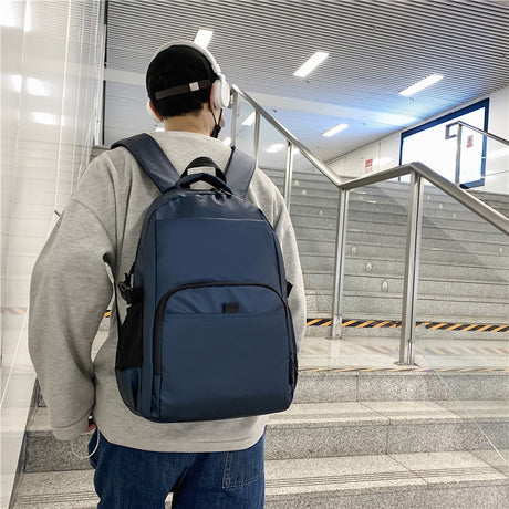 Men's High School Large Capacity Simple Computer Sports Travel Backpack - Dazpy