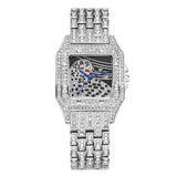 Square Full Star Leopard Diamond Women's Watch Quartz Women's Watch - Dazpy