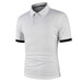 Men's Polo Shirt Short-sleeved T-shirt Color Matching Casual Top