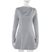 Fashion Slim-fitting Simple Long Sleeve Dress Women