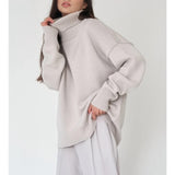 Casual Oversized Knitted Pullover for Women