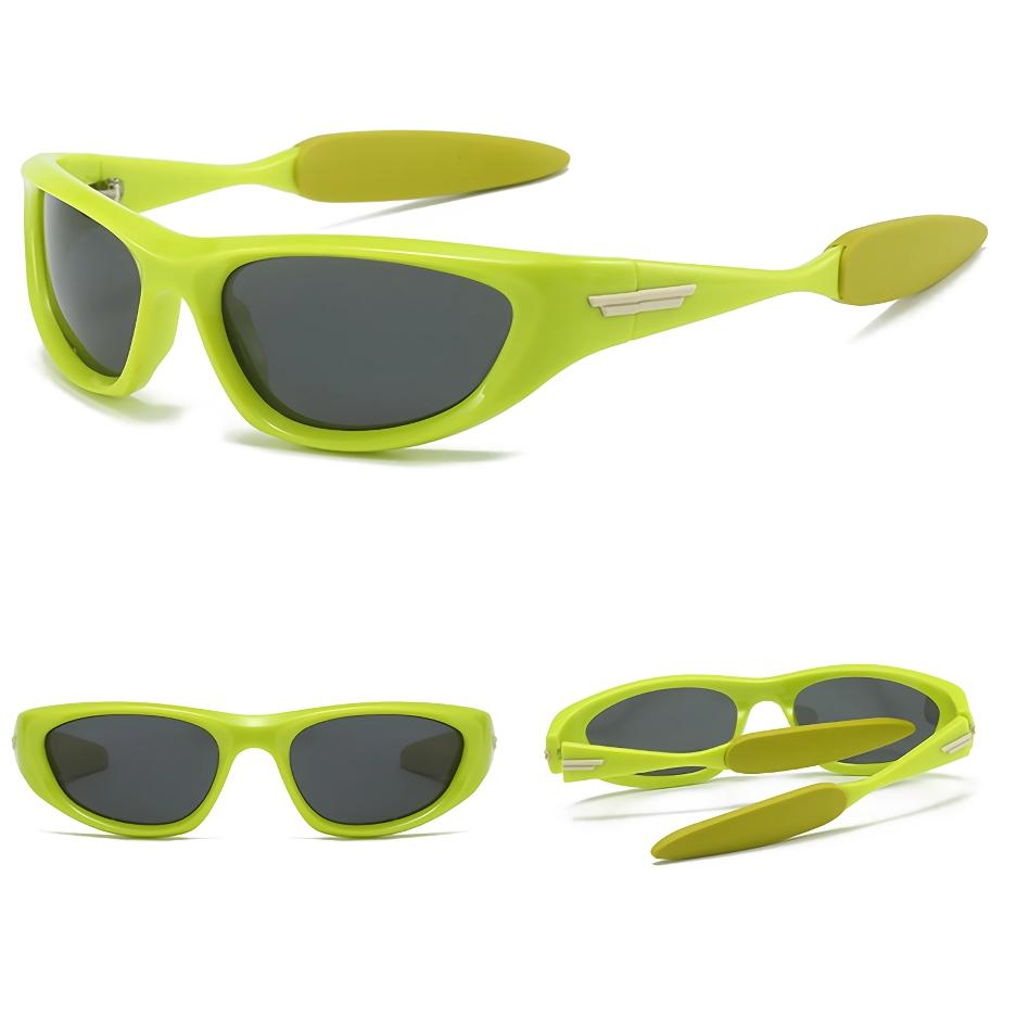 Polarisierte rechteckige Sport-Sonnenbrille für Männer und Frauen – Outdoor-Brille mit UV400-Schutz