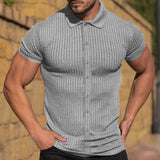 Men's Summer Sports Fitness Casual Short-sleeved Shirt