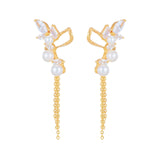 Temperament Celebrity Pearl Ear Clip - Dazpy