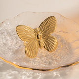 Verstellbarer Vintage Schmetterling Edelstahlring