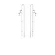 Long Tassel Earrings With Niche Design And Temperament In Sterling Silver For Women - Dazpy