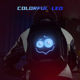 Mochila bandolera con pantalla LED de píxeles para motociclistas y expresión creativa