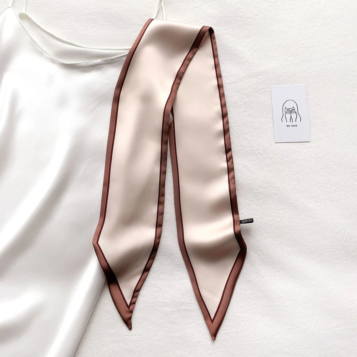 Luxury Silk-Feel Narrow Scarf