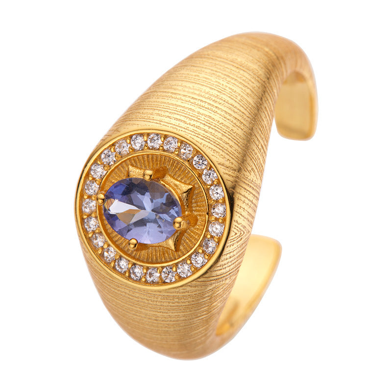 S925 Sterling Silver Zircon Ring - Dazpy