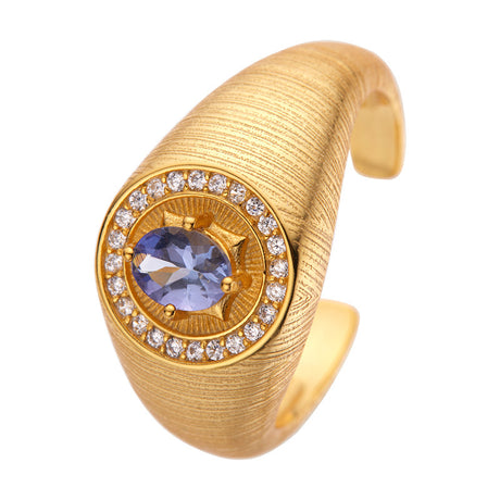 S925 Sterling Silver Zircon Ring - Dazpy