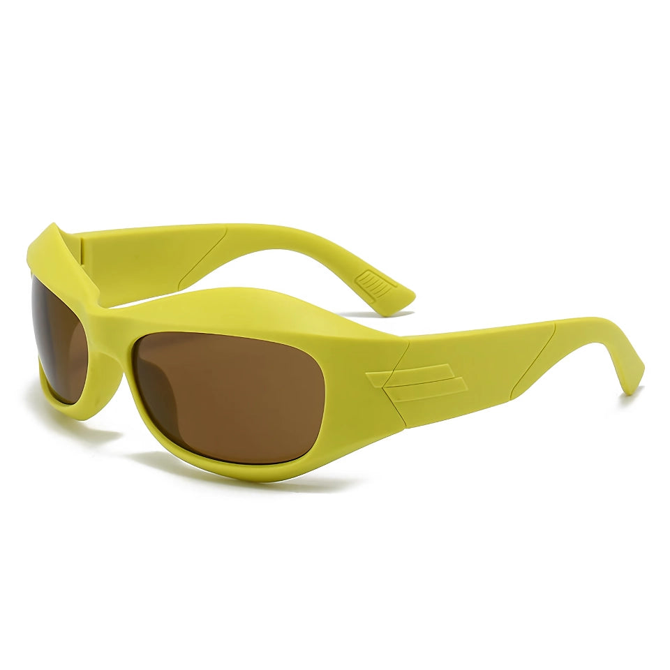 Stilvolle übergroße Unisex-Sport-Punk-Sonnenbrille