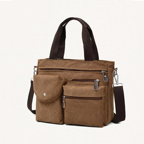 Portable Briefcase Men's Business One-shoulder Messenger Bag - Dazpy