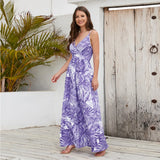 Elegantes langes Kleid im Bohemian-Stil mit Paisley-Print