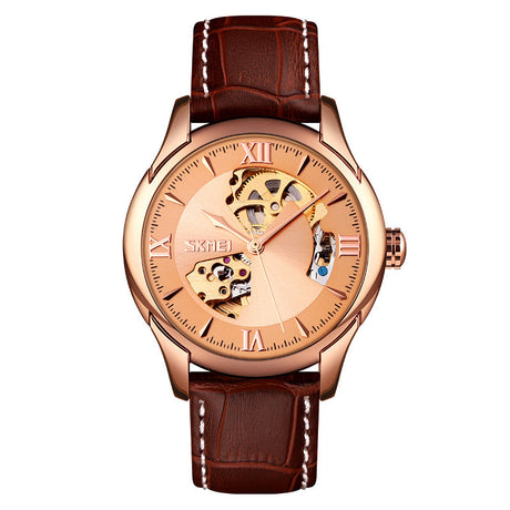 Waterproof Men's Automatic Skeleton Mechanical Watch - Dazpy