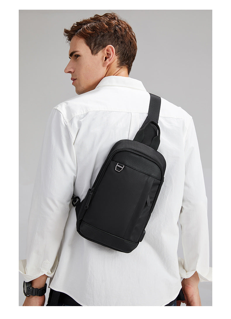 Fashion Men's Simple Polyester Messenger Bag - Dazpy