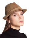 Sombrero Fedora de mezclilla de ala ancha