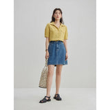 Chic High Waist Denim Skirt