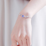 925 Silver Light Luxury Purple Lavender Bracelet - Dazpy