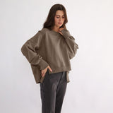 Chic Oversized Cotton Sweatshirt