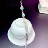 New Natural Opal Bracelet 925 Silver Inlay - Dazpy