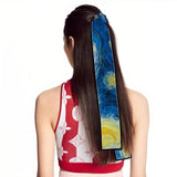 Van Gogh Inspired Skinny Silk Scarf