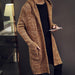 Men's Hooded Mohair Loose Long Sweater Cardigan Fashion Pocket Knit Sweater Jacket