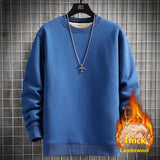 Men's Warm Lambskin Round Neck Hoodie