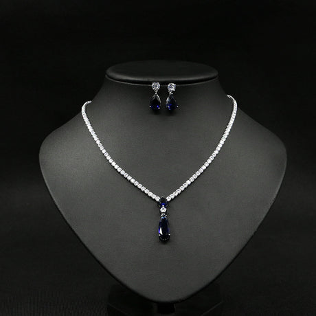 Zircon Necklace Set Minimalist Style - Dazpy