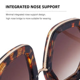 Luxury Oversized Diamond Polygon Sunglasses with UV Protection