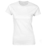 Camiseta de mujer de manga corta de color sólido 100% algodón