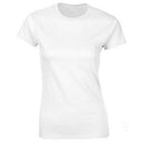 Camiseta de mujer de manga corta de color sólido 100% algodón