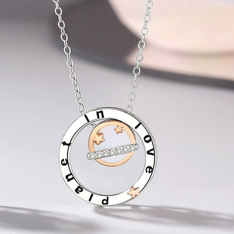 Couple Fashion Sterling Silver Necklace - Dazpy