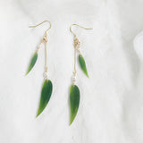 Simulation Leaf Bamboo Leaf Cheongsam Earrings - Dazpy