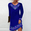 Vestido de poliéster con estampado digital para mujer